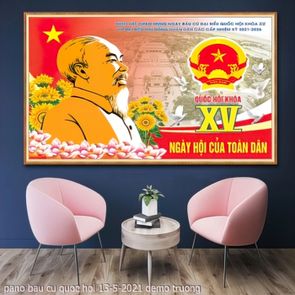 tranh co dong tuyen truyen pano bau cu quoc hoi 13 5 2021 truong 