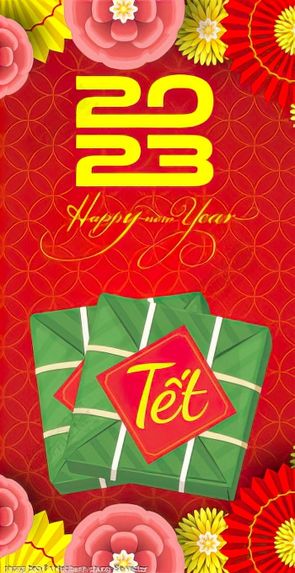 phong bao li xi tet banh chung file vector