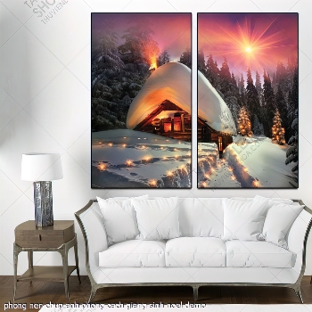 phong nen chup anh phong cach giang sinh noel