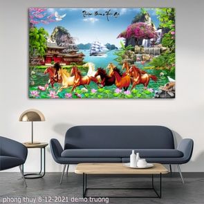 tranh ngua bat ma phong thuy 8 12 2021 truong