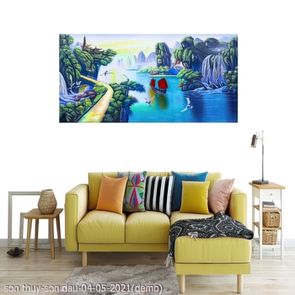 tranh lang que son thuy son dau 04 05 2021 