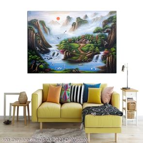 tranh lang que son thuy son dau 05 03 2021 Dat 