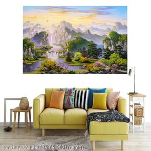 tranh lang que son thuy son dau 05 05 2021 