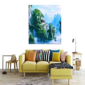 tranh lang que son thuy son dau 20 03 2021 Dat 