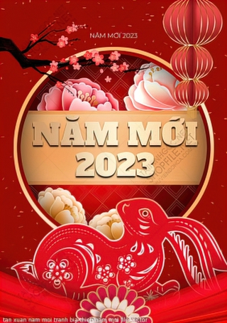 tan xuan nam moi tranh bia thiep nam moi file vector