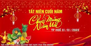tat nien cuoi nam banner tet nam moi file vector