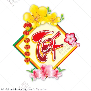 tet viet mai dao va long den do file vector