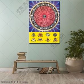 tranh mandala phat giao an do 14 1 ho