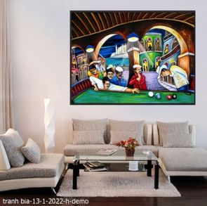 tranh billiard pool snooker bi a bi-a tranh bida 13 1 2022 h