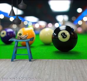 tranh billiard pool snooker bi a bi-a tranh bida 2 6 2021 khoa
