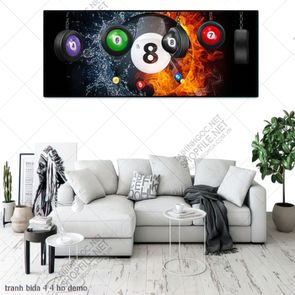 tranh billiard pool snooker bi a bi-a tranh bida 4 4 ho