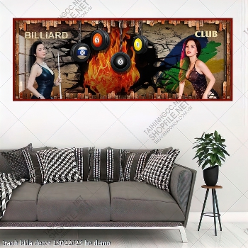 tranh billiard pool snooker bi a bi-a tranh bida decor 18022023 ho