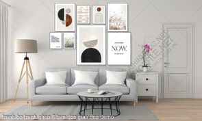 tranh bo tranh ghep 8 tam don gian dep