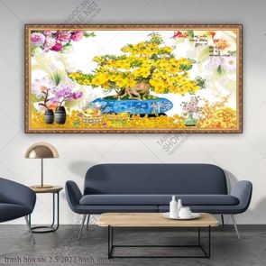 tranh bon sai 2 5 2022 hanh