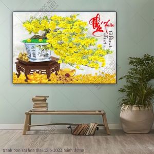 tranh bonsai bon sai hoa mai 15 6 2022 hanh