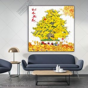 tranh bonsai bon sai hoa mai 18 5 2022 hanh