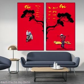 tranh cha me dep