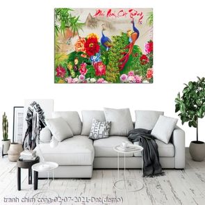 tranh chim cong 02 07 2021 Dat