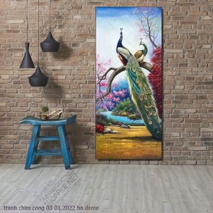 tranh chim cong 03 01 2022 ha