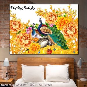 tranh chim cong 19 7 2021 ha