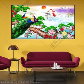 tranh chim cong 25 04 2022 hieu