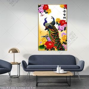 tranh chim cong 26 10 2022 thien