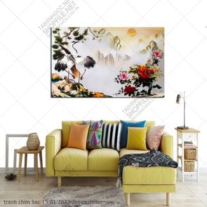 tranh mau don chim hac 15 01 2022 duyen