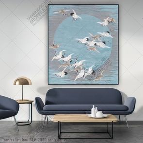 tranh chim cong chim hac 23 6 2022 hanh