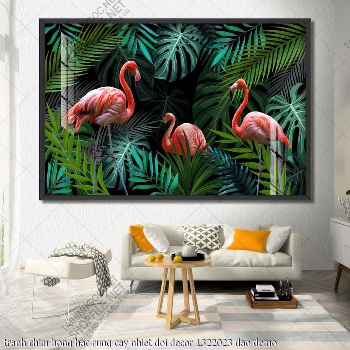 tranh chim hong hac rung cay nhiet doi decor 1322023 dao