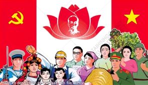 tranh co dong chien sy voi nhan dan file vector