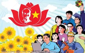 tranh co dong cung nhau xay dung dat nuoc file vector