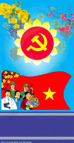 tranh co dong decor nen file vector