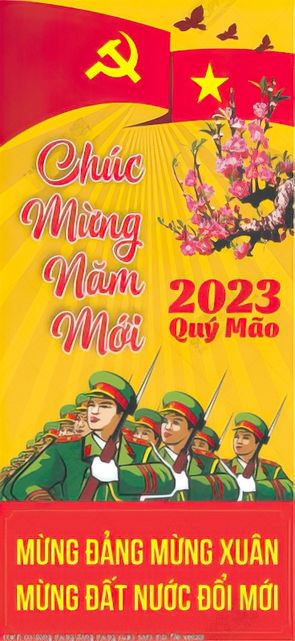 tranh co dong mung dang mung xuan nam moi file vector