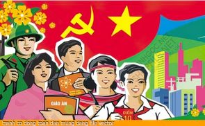 tranh co dong toan dan mung dang file vector