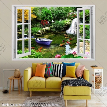 tranh cua so ho ca koi 09 08 2022 dao