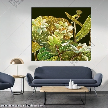 tranh dam sen son dau decor