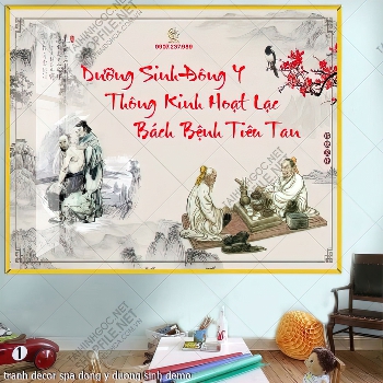 tranh decor spa dong y duong sinh
