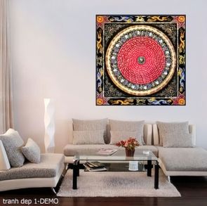 tranh phat giao mandala mat tong tay tang tranh dep 1