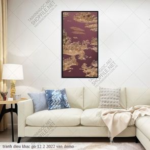tranh dieu khac go 12 2 2022 van