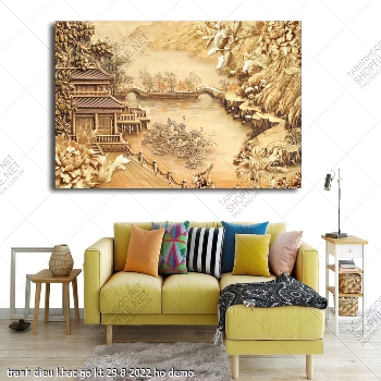 tranh chim cong dieu khac go kt 29 8 2022 ho