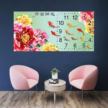 tranh dong ho ca chep hoa mau don 08 10 2022 hieu