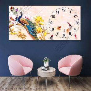tranh dong ho chim cong 25 07 phu