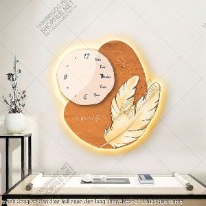 tranh dong ho den dien led neon dep long chim decor 2722023 dao