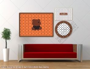 tranh dong ho ghep 3 tam 02112022 dao