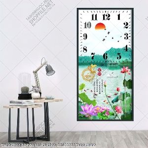 tranh dong ho hoa sen ca chep 23022023 thien