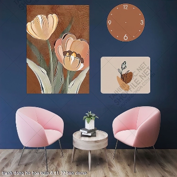 tranh dong ho hoa tulip 6 11 22 tien