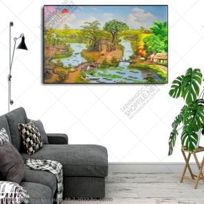 tranh lang que dong que viet nam 19 7 2022 ho