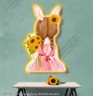 tranh em be om hoa huong duong 30112022 dao