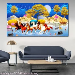 tranh ngua bat ma ghep 3 8 2021 truong