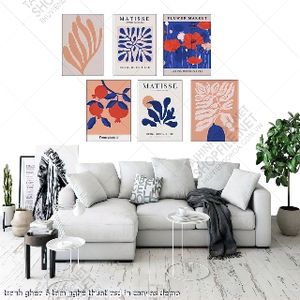 tranh ghep 6 tam nghe thuat psd in canvas